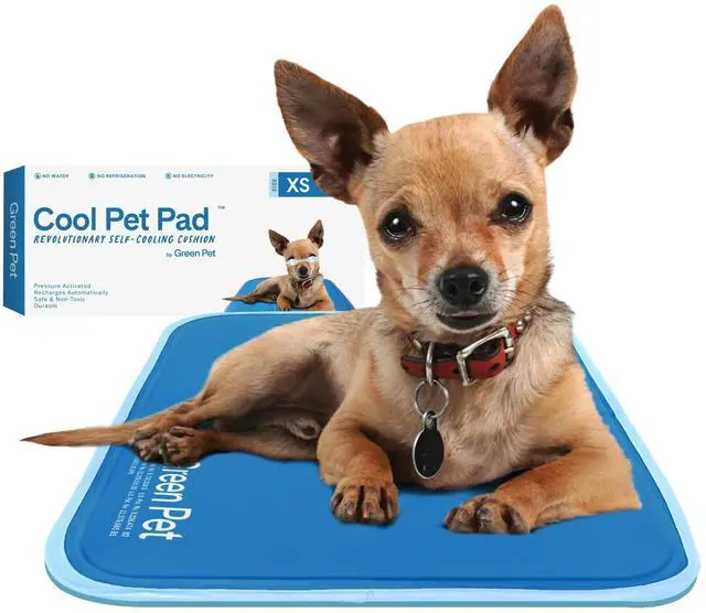 Main image of The Green Pet Shop Cool Pet Pad - Extra Small, Blue - Self-Cooling, Pressure Activated Mat for Dogs & Cats from 0-8 lbs - Non-Toxic Gel, No Water Needed