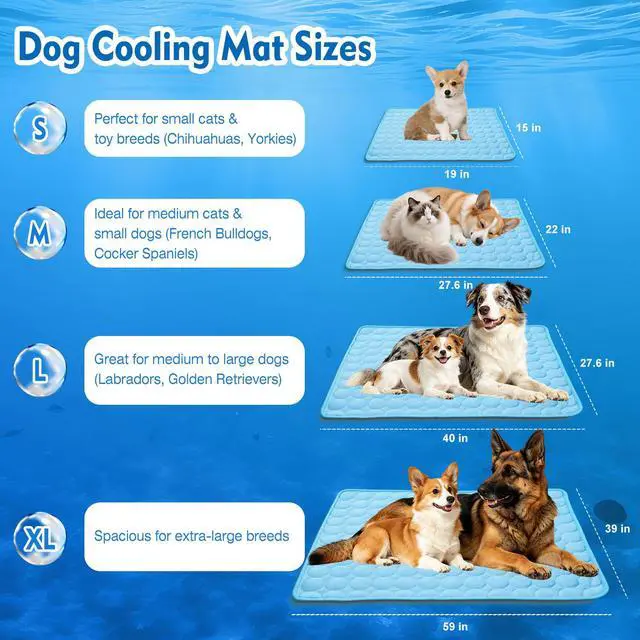 Alt view image 3 of 7 - dgdgbaby Portable Dog Cooling Mat, Q-Max 0.4 Non Slip Washable Pet Bed Pad