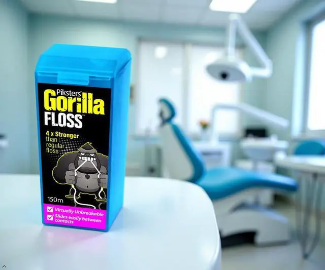 Alt view image 4 of 7 - Piksters Gorilla Floss, 150 Meters (164 Yds), Extra Strong Dental Floss, Plaque Remover for Teeth, Shred Resistant, Smooth Gliding, Waxed, Deep Cleaning Teeth Flosser, Oral Care for Adults & Kids