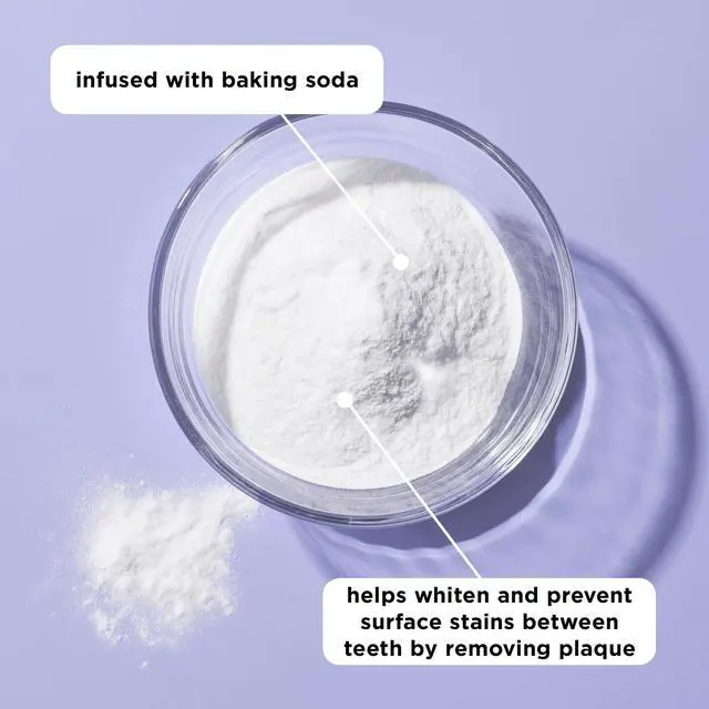 Alt view image 2 of 6 - REACH POP Whitening Dental Floss, Mint, Baking Soda Infused, Teeth Whitening, Plaque Remover for Teeth, Shred Resistant, Vegan Wax, Cruelty Free, Oral Care, PFAS Free, 1 Pack, 55 yd