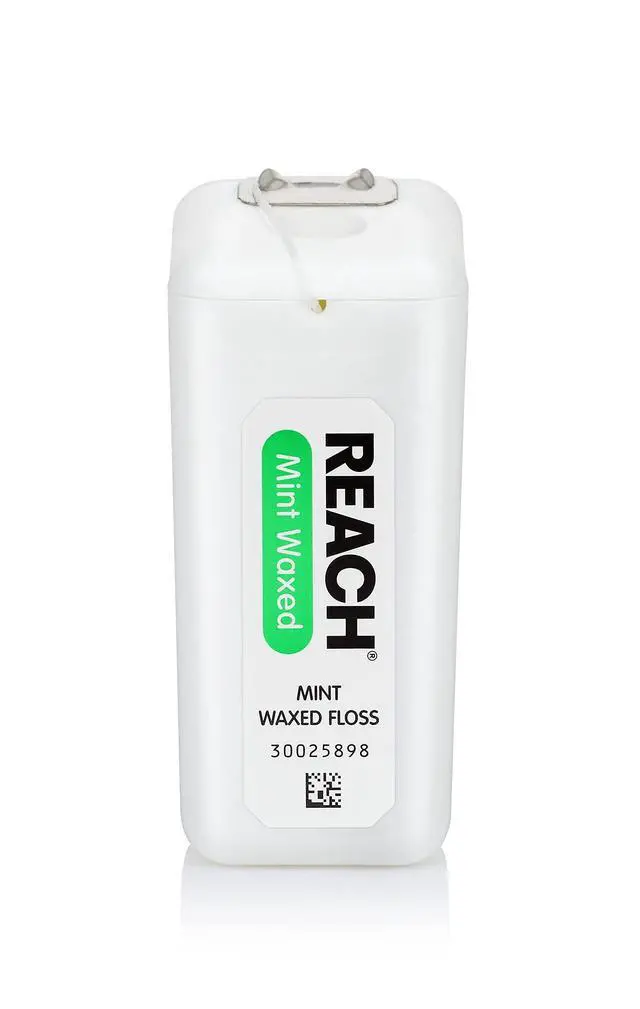 Alt view image 3 of 5 - Reach Waxed Dental Floss | Effective Plaque Removal, Extra Wide Cleaning Surface | Shred Resistance & Tension, Slides Smoothly & Easily , PFAS FREE | Mint Flavored, 200 Yards, 1 Pack