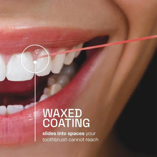 Alt view image 2 of 7 - REACH Waxed Dental Floss, Cinnamon, Plaque Remover for Teeth, Shred Resistant, Floss Slides Smoothly, Easy to Use, Waxed, Deep Cleaning Teeth, Oral Care, PFAS Free, for Adults & Kids, 1 Pack, 55 yd