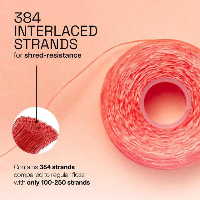 Alt view image 3 of 7 - REACH Waxed Dental Floss, Cinnamon, Plaque Remover for Teeth, Shred Resistant, Floss Slides Smoothly, Easy to Use, Waxed, Deep Cleaning Teeth, Oral Care, PFAS Free, for Adults & Kids, 1 Pack, 55 yd