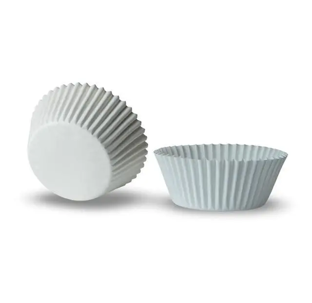 Alt view image 4 of 7 - 200 Paper Cupcake Liners, Muffin Liners or Baking Cups for Desserts, Muffins, Cupcakes and More Treats; Grease Proof, No Smell, Food Grade, Nut Serving Containers (White)
