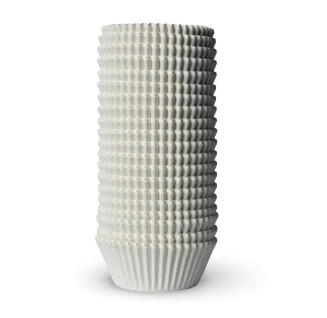 Alt view image 5 of 7 - 200 Paper Cupcake Liners, Muffin Liners or Baking Cups for Desserts, Muffins, Cupcakes and More Treats; Grease Proof, No Smell, Food Grade, Nut Serving Containers (White)