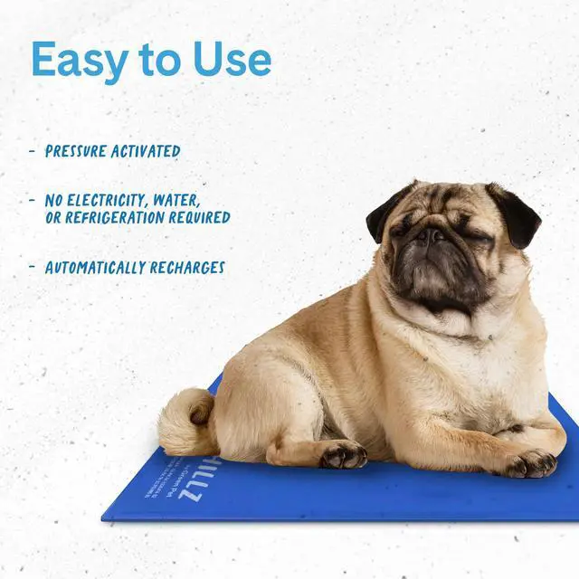 Alt view image 4 of 6 - The Green Pet Shop Chillz Gel Mat, Medium - Pressure-Activated Cooling Pad for Pets 0-25 lbs - Non-Toxic, No Water or Refrigeration Needed - Ideal for Home, Travel & Crates