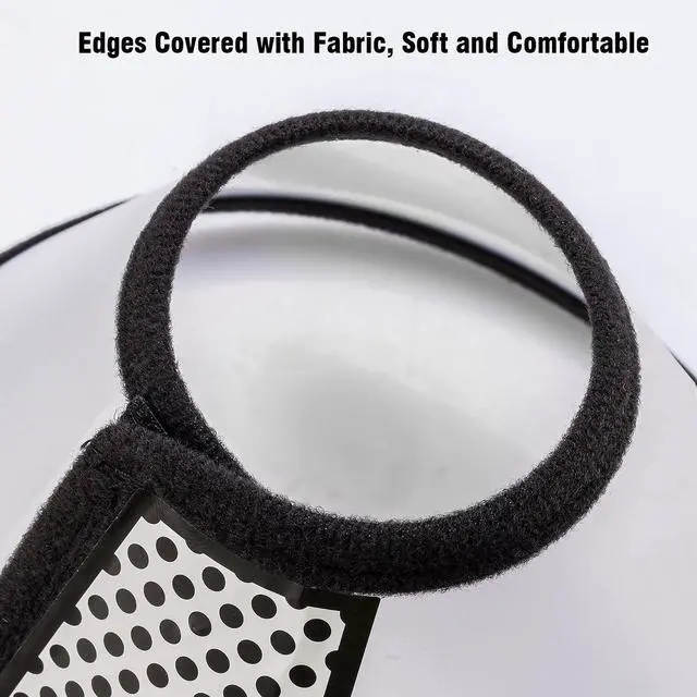 Alt view image 6 of 7 - Depets Adjustable Recovery Pet Cone E-Collar for Cats Kittens Rabbits, Plastic Elizabeth Protective Collar Wound Healing Practical Neck Cover, Neck Girth 6.1 in
