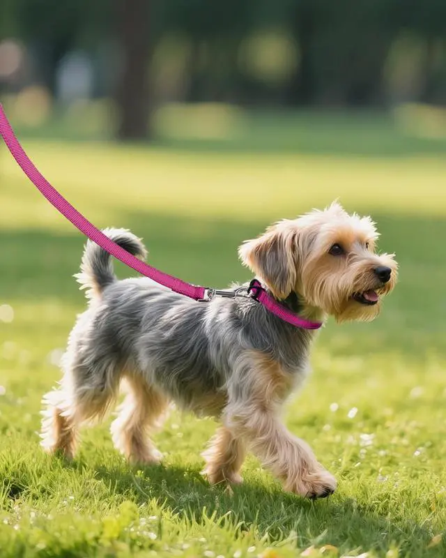 Alt view image 6 of 6 - Joytale Dog Collars for Small Dogs, Feather-Light Double-Sided Reflective Nylon Collar for Night Safety, Adjustable Quick-Release for Growing Puppies, Hotpink, S (5/8" Width)