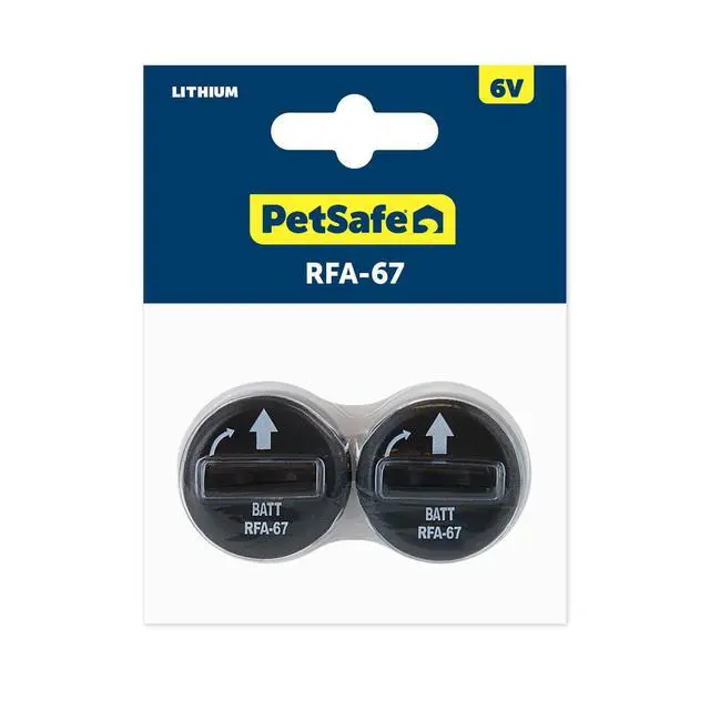 Alt view image 2 of 2 - PetSafe RFA-67 6 Volt Replacement Batteries - 2 Pack - Compatible 6V Lithium Battery-Operated Pet Products and Specific Dog Receiver Collars - RFA-67D-11, Black
