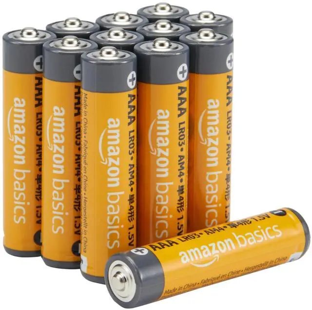 Main image of AAA Long-Lasting Alkaline Batteries, 12 Count, 1.5 Volt, 10-Year Shelf Life, for Home and Office