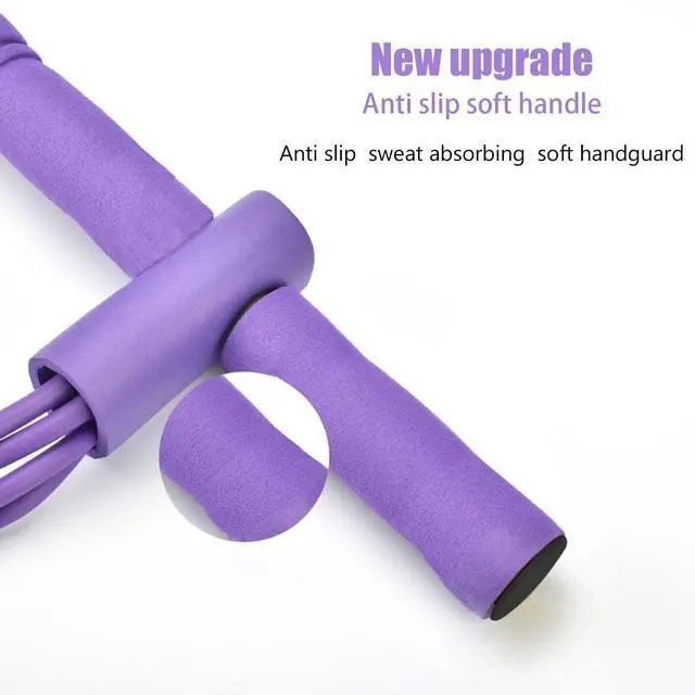 Alt view image 6 of 7 - 21 Fitness Resistance Bands-4 Tube Pedal Ankle Puller,Pedal Resistance Band with Handle,Resistance Bands,Strength Training, Tummy, Waist, Arm, Leg Slimming, Home Gym Exercise Equipment (4 Tube)
