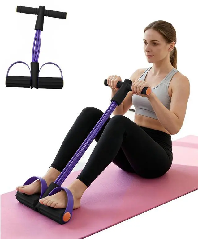 Main image of FENFATUO Pedal Resistance Bands with Handles for Home Work Out