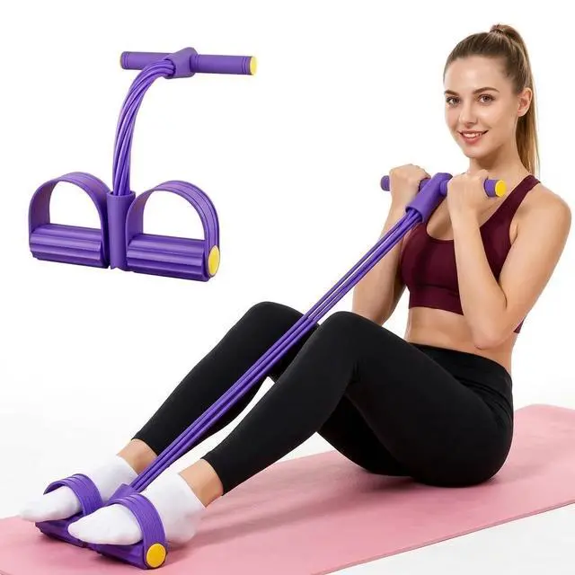 Main image of Pedal Resistance Band with Handle,4/6/8 Tubes Options,Full-Body Use
