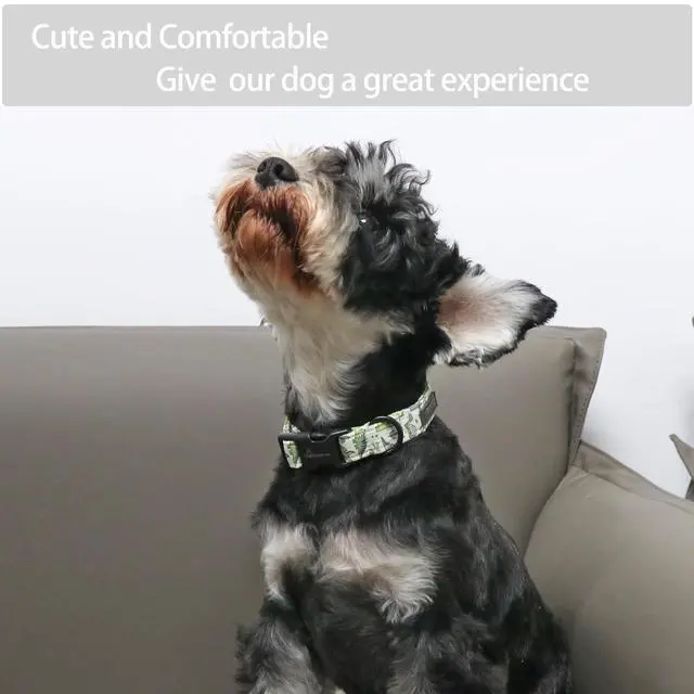 Alt view image 5 of 6 - ARING PET Dinosaur Dog Collar-Cute Dog Collar for Small Dogs, Adjustable Comfortable Cotton Boy Dog Collars for Small Medium Large Dogs, Small