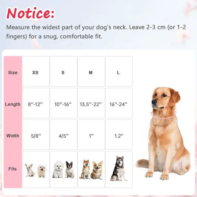 Alt view image 2 of 7 - Astdogio Pink Dog Collar for Small Dogs, Cute Dog Collars Girl Puppy Collar with Strawberry Pattern, Adjustable Cotton Pink Collar Ideal, Daily Photos & Pet Fashion