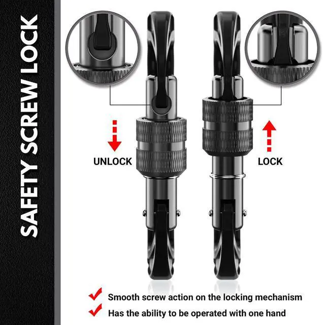 Alt view image 4 of 6 - Rhino Produxs 12kN Heavy Duty Carabiner Clips