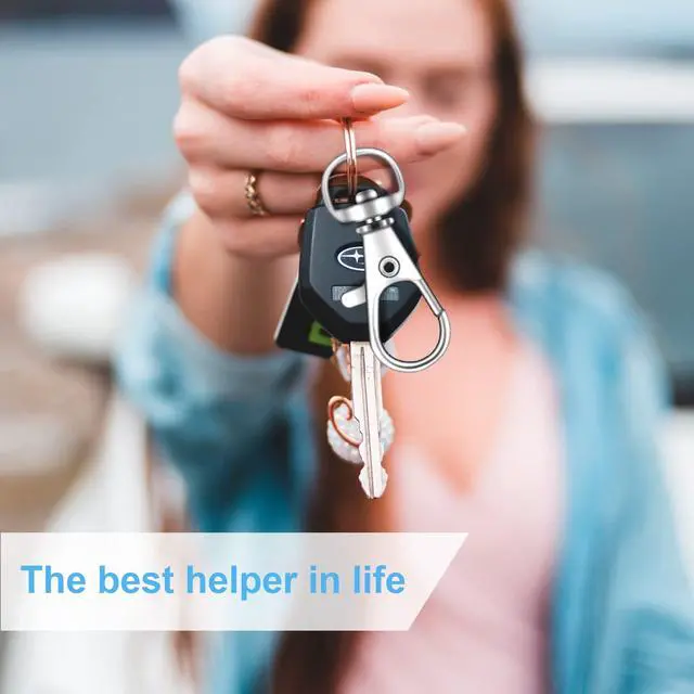 Alt view image 6 of 7 - 70PCS Swivel Snap Hooks with Key Rings, Metal Lobster Claw Clasp, Keychain Rings for Crafts 1.25inch/32mm