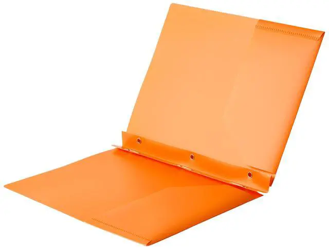Alt view image 4 of 5 - Amazon Basics Heavy Duty Plastic Folders with 2 Pockets for Letter Size Paper, Assorted Colors, Pack of 6