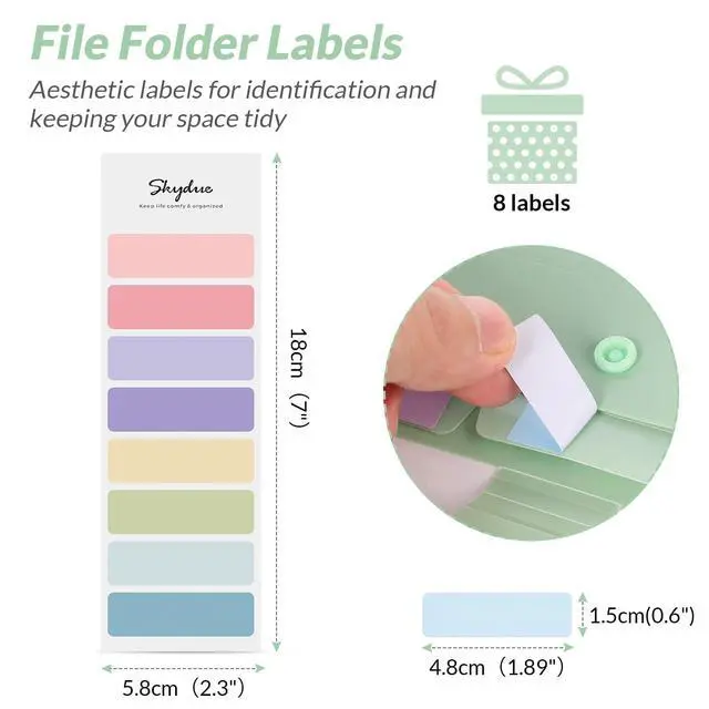 Alt view image 4 of 7 - SKYDUE Expanding File Folder with 5 Pockets, Aesthetic Accordion File Organizer, Portable Document Paper Bill Receipt Organizer, School Office Supplies, Letter/A4 Size, (1, Pea Green)