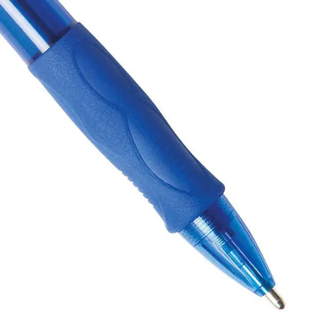 Alt view image 4 of 7 - BIC Glide Bold Blue Ballpoint Pens, Bold Point (1.6mm), 4-Count Pack, Retractable Ballpoint Pens With Comfortable Full Grip