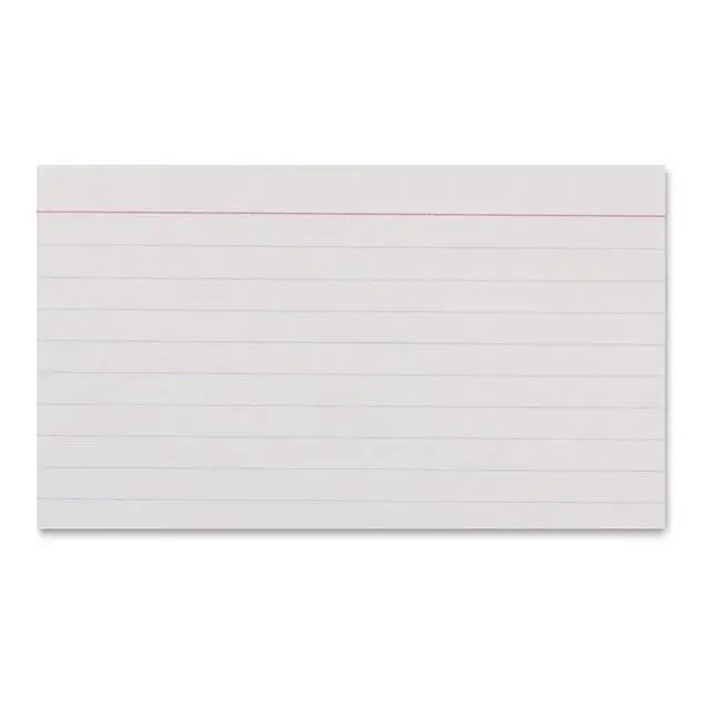 Alt view image 3 of 5 - Heavy Weight Ruled Index Cards for Studying and Note Taking, White, 3" x 5", 300 Count (Pack of 3)