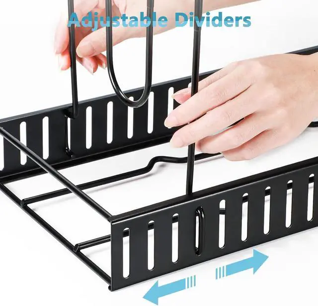 Alt view image 7 of 7 - ORDORA Pots and Pans Organizer for Cabinet 16.61 Height, 8 Tier Pot Organizers Rack with 3 DIY Methods, Adjustable Pan Organizer under Cabinet Kitchen Organization and Storage