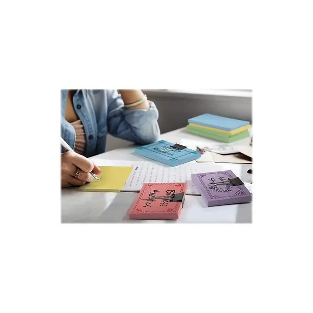 Alt view image 2 of 7 - Oxford Blank Color Index Cards, 3" x 5", Blue, 100 Per Pack (7320 BLU)