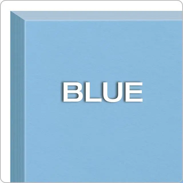 Alt view image 5 of 7 - Oxford Blank Color Index Cards, 3" x 5", Blue, 100 Per Pack (7320 BLU)