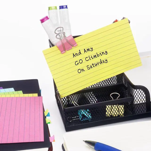 Alt view image 6 of 7 - Tamaki Colored Index Cards 3 X 5, 200 Pack, Flash Cards for Studying, 5 Color
