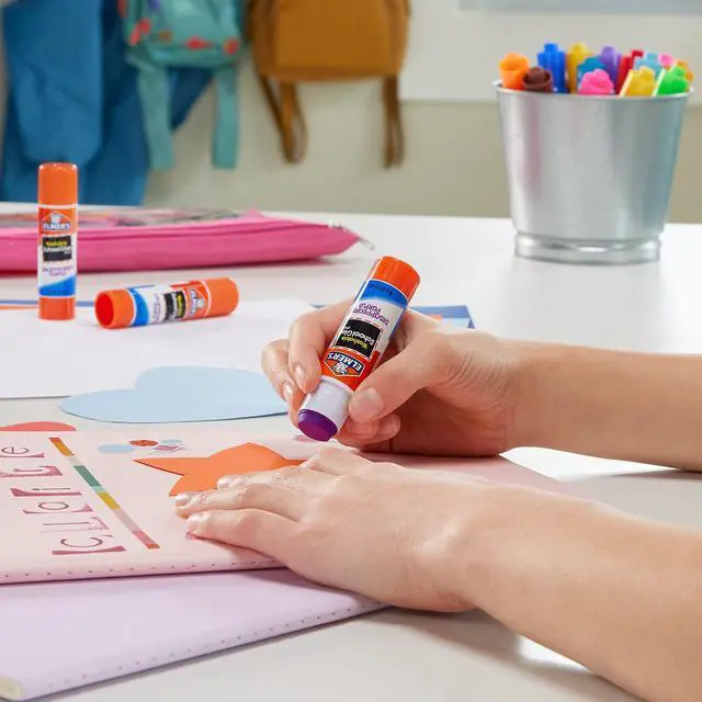 Alt view image 4 of 6 - Elmer's Washable Dissappearing Purple School Glue Sticks, 3 Pack, 6 grams Each (E520)