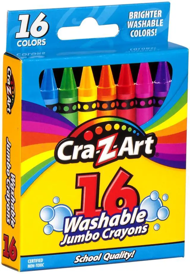 Main image of Cra-Z-Art 16ct Washable Jumbo Crayons, Easy Clean Up, Back To School Supply, Creative Fun for Children, Ages 3 and Up