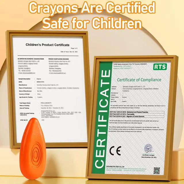 Alt view image 3 of 7 - Four Candies Crayons for Toddlers 1-3, 12 Colors, Non-Toxic, Unbreakable
