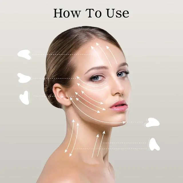 Alt view image 4 of 7 - Gua Sha Facial Tools Guasha Tool Gua Sha Jade Stone Manual Massage Sticks for Jawline Sculpting and Puffiness Reducing for Face Body Tensions Reduce Festive Gifts