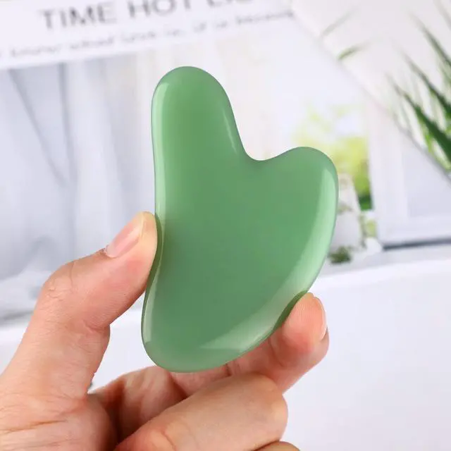 Alt view image 5 of 7 - Gua Sha Facial Tools Guasha Tool Gua Sha Jade Stone Manual Massage Sticks for Jawline Sculpting and Puffiness Reducing for Face Body Tensions Reduce Festive Gifts