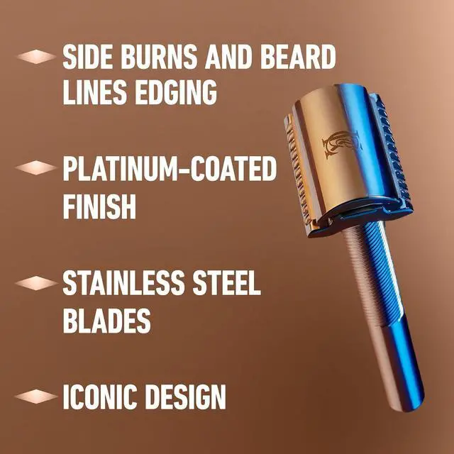 Alt view image 6 of 7 - King C. Gillette Double Edge Safety Razor Blades 10 count, Stainless Steel Platinum Coated Blades