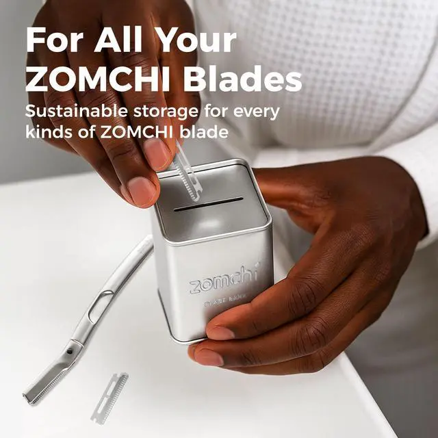 Alt view image 2 of 7 - ZOMCHI Razor Blade Bank for Double Edge Safety Razor Blades, Silver