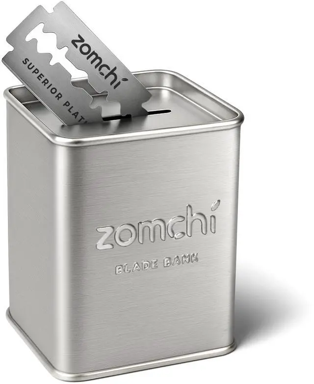 Main image of ZOMCHI Razor Blade Bank for Double Edge Safety Razor Blades, Silver