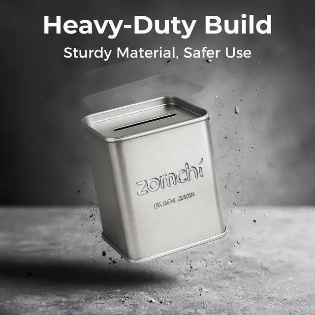 Alt view image 7 of 7 - ZOMCHI Razor Blade Bank for Double Edge Safety Razor Blades, Silver