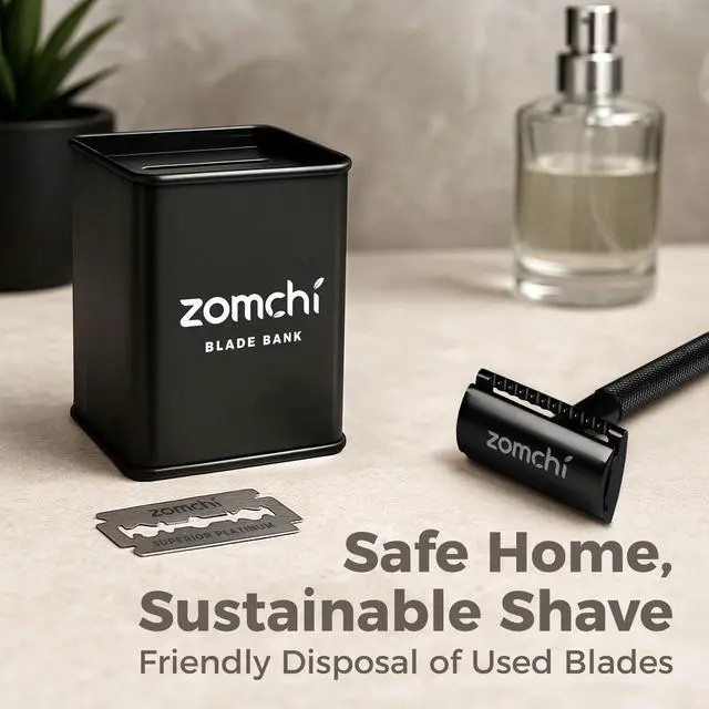 Alt view image 3 of 7 - ZOMCHI Razor Blade Bank for Double Edge Safety Razor Blades, Black