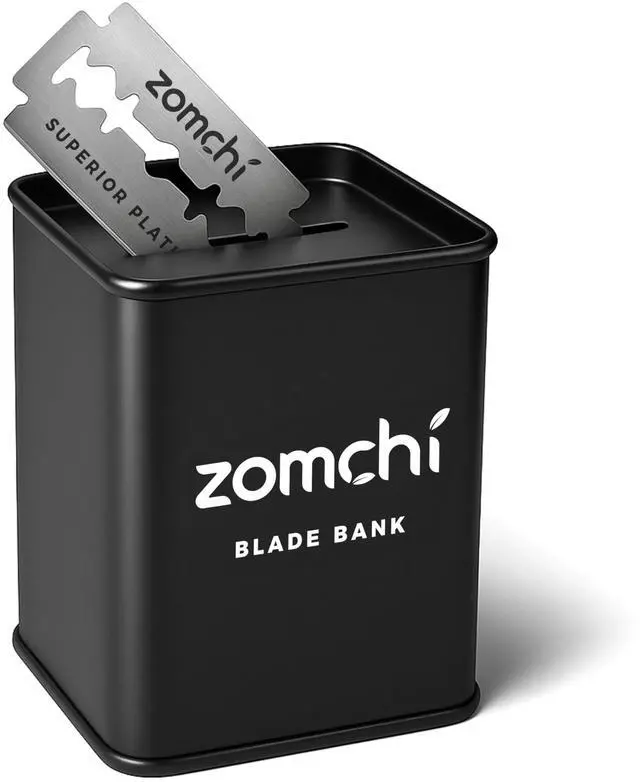 Main image of ZOMCHI Razor Blade Bank for Double Edge Safety Razor Blades, Black