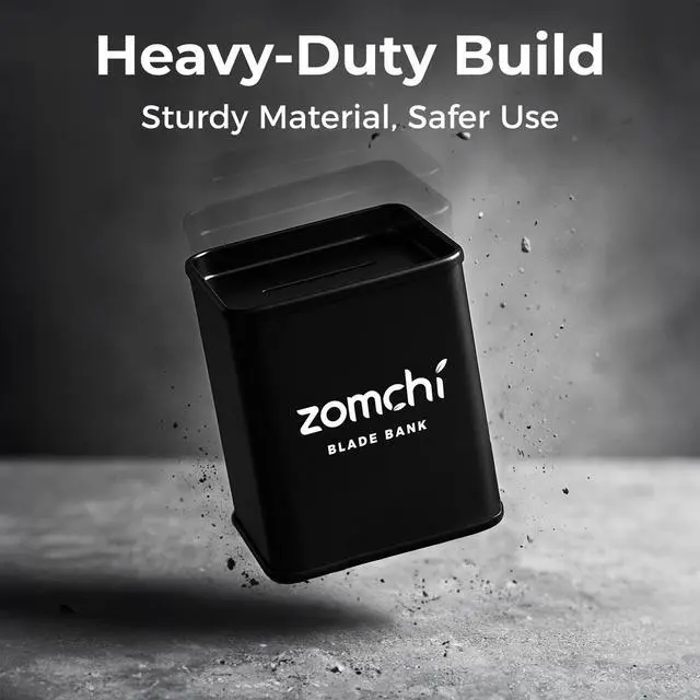Alt view image 7 of 7 - ZOMCHI Razor Blade Bank for Double Edge Safety Razor Blades, Black