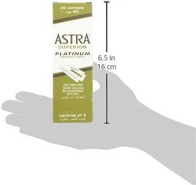 Alt view image 4 of 4 - Astra Platinum Double Edge Safety Razor Blades,100 Blades (20 x 5)
