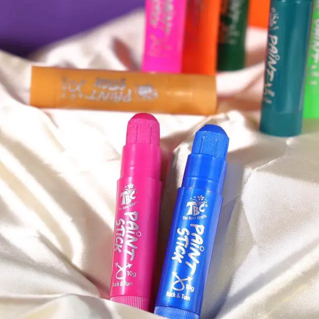 Alt view image 7 of 7 - TBC The Best Crafts Paint Sticks for Kids Ages 2-8, 12 Classic Colors, Washable, Non-toxic, Tempera Paint Sticks for Crafts, Art Supplies, and Birthday Gifts