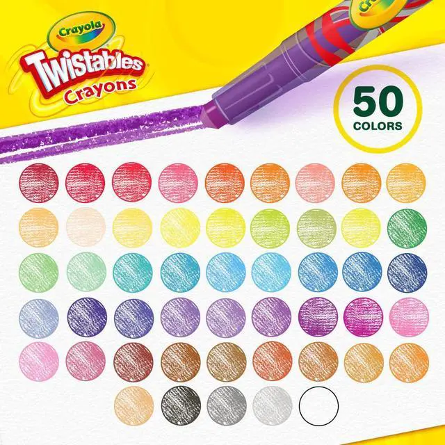 Alt view image 3 of 7 - Crayola Mini Twistables Crayons for Kids (50ct), Cute Back to School Supplies for Kids, Crayons for Coloring Books, Gift for Toddlers Girls & Boys, Arts & Crafts, 3+