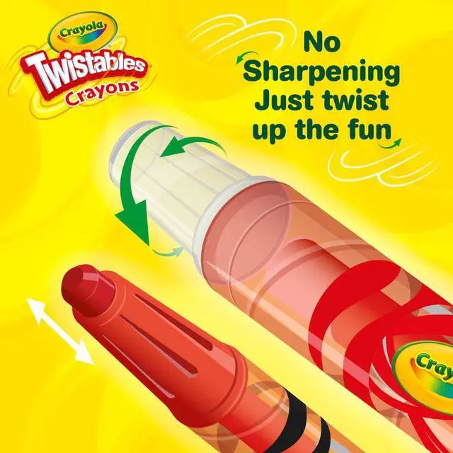 Alt view image 4 of 7 - Crayola Mini Twistables Crayons for Kids (50ct), Cute Back to School Supplies for Kids, Crayons for Coloring Books, Gift for Toddlers Girls & Boys, Arts & Crafts, 3+