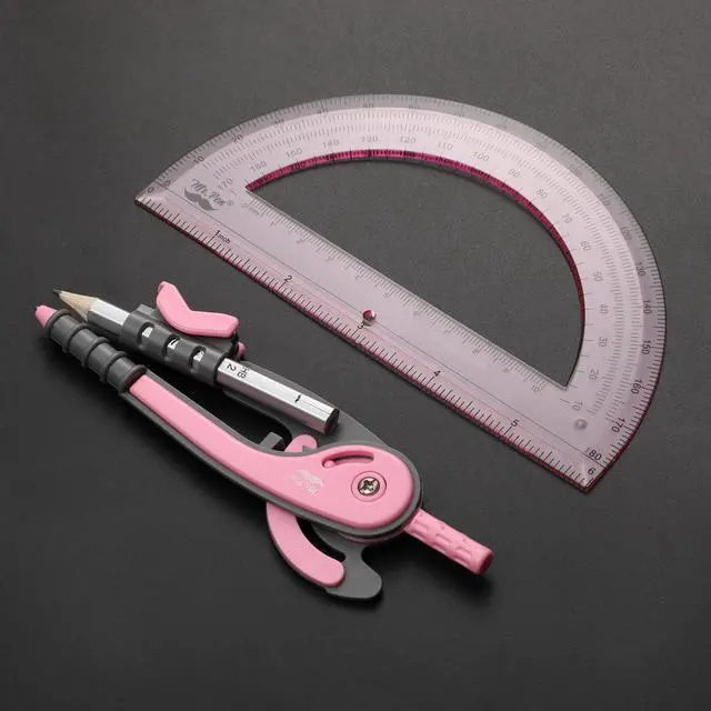 Alt view image 5 of 7 - Mr. Pen- Geometry Compass and Protractor Set, 6 Inch Compass