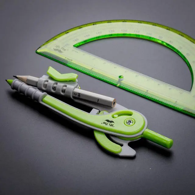Alt view image 5 of 7 - Mr. Pen- Geometry Compass and Protractor Set, 6 Inch Compass