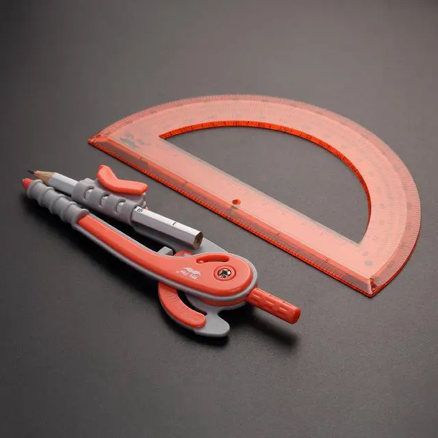 Alt view image 5 of 7 - Mr. Pen- Geometry Compass and Protractor Set, 6 Inch Compass