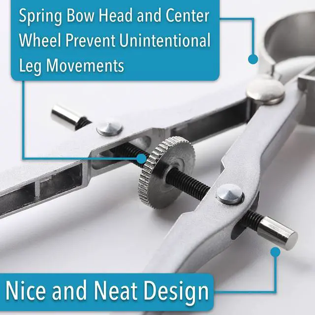 Alt view image 4 of 7 - Mr. Pen- Professional Compass for Geometry, Extra Lead
