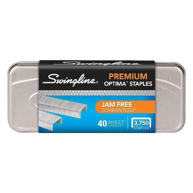 Alt view image 3 of 3 - Swingline Staples, Premium for Desktop Staplers, 1/4" Length, 210/Strip, 3750/Box, Jam Free, Optima (35556)